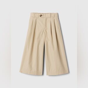 Gap Doen Girls Wide Leg Pants Khaki Chino Trousers Girls 2T